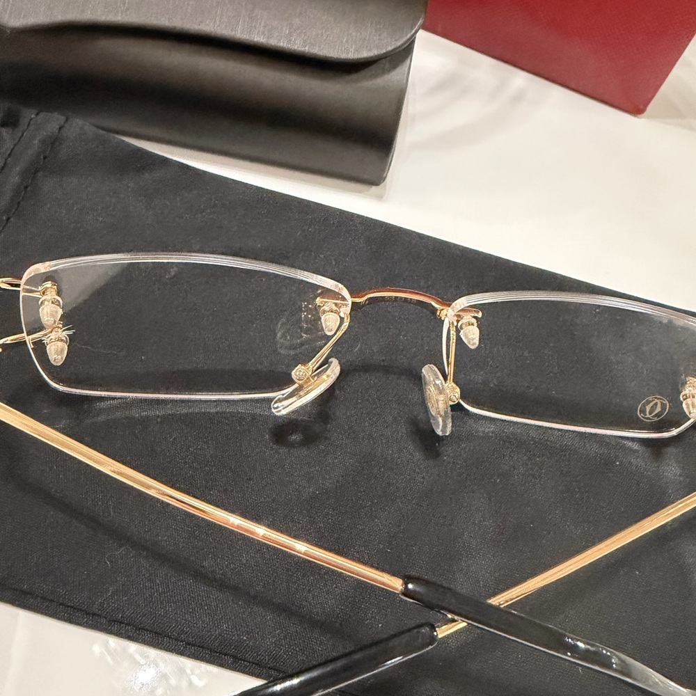 Cartier Gold Rimless glasses - Picture 5 of 5